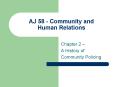 AJ 58 - Community and Human Relations PowerPoint PPT Presentation