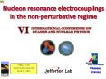 Nucleon resonance electrocouplings in the non-perturbative regime PowerPoint PPT Presentation