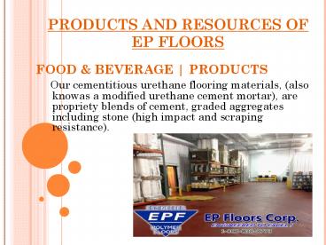 Epoxy Floors Maryland