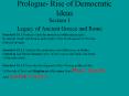 Prologue- Rise of Democratic Ideas PowerPoint PPT Presentation