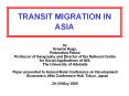 TRANSIT MIGRATION IN ASIA PowerPoint PPT Presentation