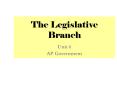 The Legislative Branch PowerPoint PPT Presentation