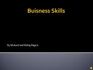 Buisness skills