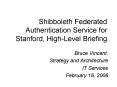 Shibboleth Federated Authentication Service for Stanford, High-Level Briefing PowerPoint PPT Presentation