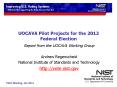 UOCAVA Pilot Projects for the 2012 Federal Election PowerPoint PPT Presentation