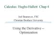 Calculus: Hughs-Hallett Chap 4 PowerPoint PPT Presentation