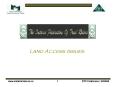 Land Access Issues PowerPoint PPT Presentation