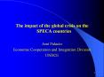 The impact of the global crisis on the SPECA countries PowerPoint PPT Presentation