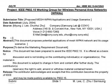 IEEE 802.15 <subject>