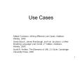 Use Cases PowerPoint PPT Presentation