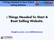 Selling Beats Online: 3 Things You Need
