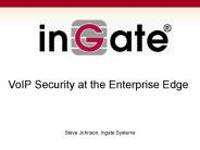 VoIP Security at the Enterprise Edge