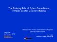 The Evolving Role of Cyber Surveillance in Public Sector Decision-Making PowerPoint PPT Presentation