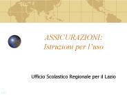 ASSICURAZIONI: Istruzioni per l