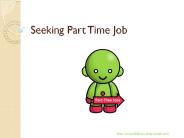 SEEKING PART TIME JOB