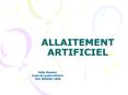 ALLAITEMENT ARTIFICIEL PowerPoint PPT Presentation
