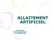 ALLAITEMENT ARTIFICIEL