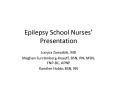 Epilepsy School Nurses PowerPoint PPT Presentation