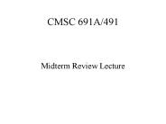 CMSC 691A/491