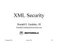 XML Security PowerPoint PPT Presentation