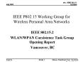 IEEE P802.15 Working Group for Wireless Personal Area Networks PowerPoint PPT Presentation