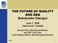 THE FUTURE OF QUALITY PowerPoint PPT Presentation