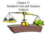 Chapter 11 Standard Costs and Variance Analysis