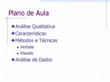Plano de Aula