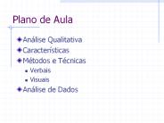 Plano de Aula