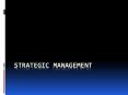 Strategic management PowerPoint PPT Presentation