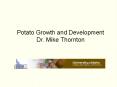 Potato Growth and Development Dr. Mike Thornton PowerPoint PPT Presentation