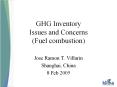 GHG Inventory Issues and Concerns (Fuel combustion) PowerPoint PPT Presentation
