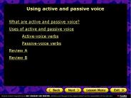 Using active and passive voice