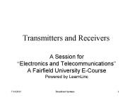 Transmitters and Receivers