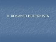 IL ROMANZO MODERNISTA