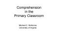 Comprehension in the Primary Classroom PowerPoint PPT Presentation
