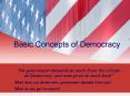 Basic Concepts of Democracy PowerPoint PPT Presentation