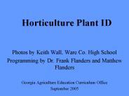Horticulture Plant ID