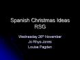 Spanish Christmas Ideas RSG PowerPoint PPT Presentation