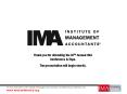 Thank you for attending the 87th Annual IMA Conference PowerPoint PPT Presentation