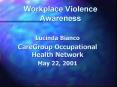 Workplace Violence Awareness PowerPoint PPT Presentation