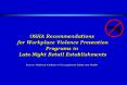OSHA Recommendations for Workplace Violence Prevention Programs in Late-Night Retail Establishments Source: National Institute of Occupational Safety and Health PowerPoint PPT Presentation