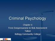 Criminal Psychology