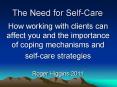 The Need for Self-Care PowerPoint PPT Presentation