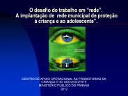 O desafio do trabalho em 