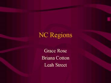 NC Regions