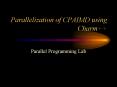 Parallelization of CPAIMD using Charm PowerPoint PPT Presentation