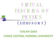 VIRTUAL TEACHING OF PHYSICS(ASTRONOMY)