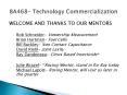 WELCOME AND THANKS TO OUR MENTORS PowerPoint PPT Presentation