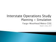 Interstate Operations Study Planning   Simulation